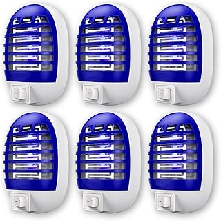 6 pièces électronique moustique zapper intérieur insecte piège à mouches des fruits tueur