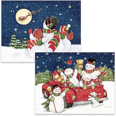 Cartes de noël assorties lange de up & away (1008120)