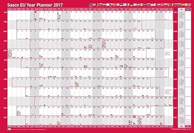 Kit de planification sasco 2017 ue, 915 x 610 mm - autocollant