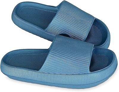 Anyhug sandales en cuir pour hommes chaussures de bain hommes femmes pantoufles