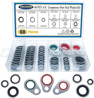 Kit de joint de compresseur de climatiseur d'angle de 60 pièces, kit