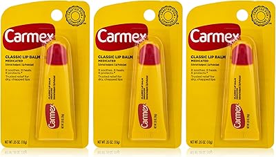 Tube de baume à lèvres carmex medical classic 1 gramme, 3 pièces