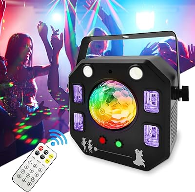 Lumières de scène dj 4 en 1 avec boule magique lumière