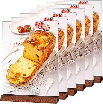 Supports de panneau en acrylique soyiri a4 (paquet de 6)présentoir de table