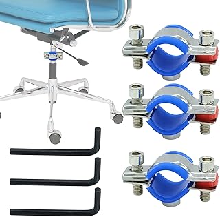 3 pièces protecteur de chaise de bureau coulant en acier inoxydable massif protecteur