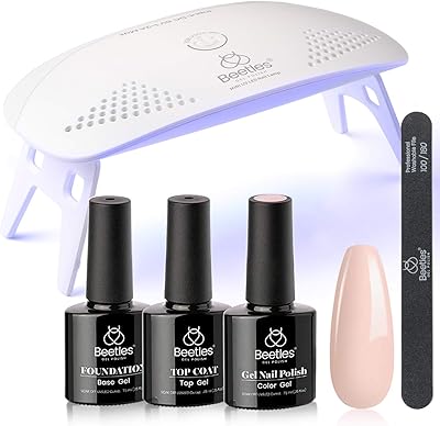 Ensemble de vernis à ongles gel beatles big nude avec lumière uv led