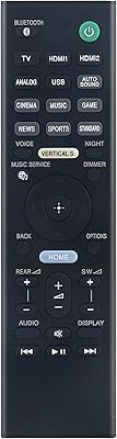 Télécommande de remplacement rmt-ah400u pour barre de son sony ht-z9f sa-wzf9 sa-z9f sa-wz9f