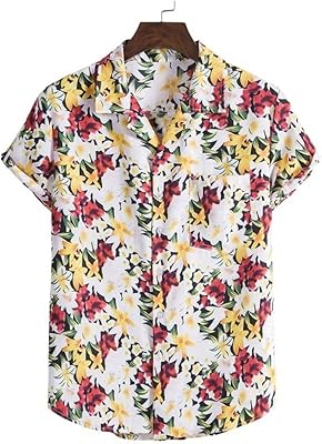 Chemise d'été à manches courtes imprimée lucy pour hommes