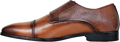 Chaussures à brides en cuir verni pour hommes pour les occasions formelles