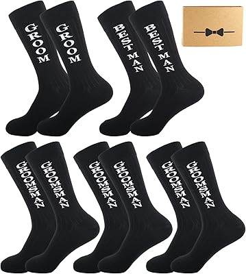 Chaussettes habillées amusantes pour hommes pour mariage, chaussettes de meilleur homme de marié avec coffret cadeau. Faites-vous plaisir sans culpabiliser avec Diaytar