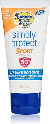 Lait solaire sport simply protect banana boat, spf 50, 90 ml