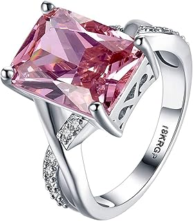 Une bague rose parsemée de cristaux de la collection swarovski pour femmes et filles de yellow chimes. Diaytar : Votre source de bonnes affaires en ligne