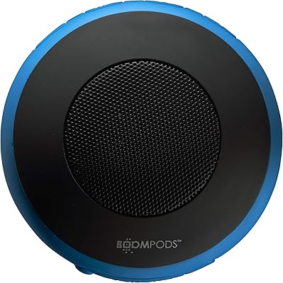 Ensemble haut-parleur bluetooth et support de sport boompods aquapod par aqpplu - bleu