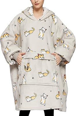 Couverture à capuche sherpa portable pour adultes tous styles, couverture sweat-shirt surdimensionnée
