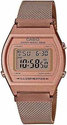 Montre numérique à quartz casio pour femme b640wmr-5aef or rose, b640wmr-5aef-amzuk, or rose
