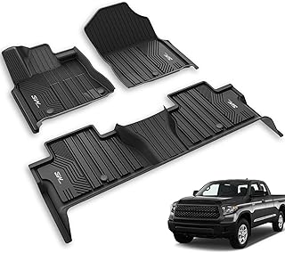 Tapis de sol 3w compatibles avec toyota tundra 2014-2021 capuchon cromax en caoutchouc