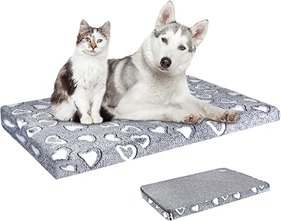 Vankean tapis de lit pour chien réversible (frais et doux), élégant matelas