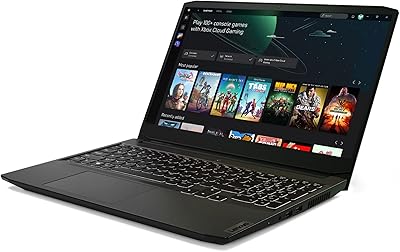 Ordinateur portable de jeu lenovo ideapad 3 15, écran fhd de 15,6 pouces