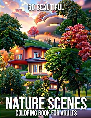 50 magnifiques livres de coloriage de scènes de la nature pour adultes