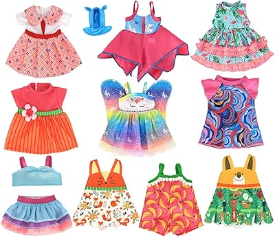 10 ensembles de vêtements de poupée ibuddy pour poupées de 10 pouces, poupées