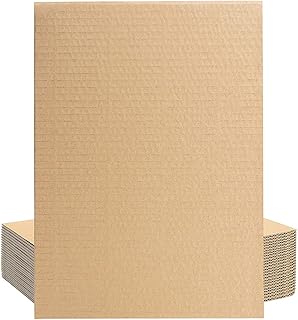 Primify 20 feuilles de carton 6" x 4" papier ondulé pour boîtes