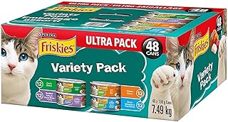 Pack varié de nourriture pour chat purina friskies, 48 ​​pièces, multicolore