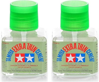 Colle à ciment ultra fine tamiya 87038, 40 ml, paquet de 2