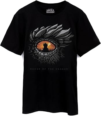 T-shirt house of the dragon eye pour hommes | chemisier noir pour femmes