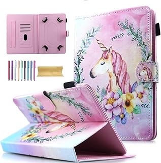 Étui universel pour tablette 7 pouces, amotie stand wallet case pour galaxy tab