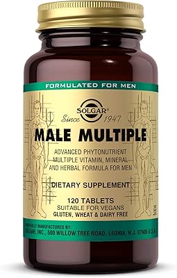 Multivitamines solgar pour hommes 120 comprimés