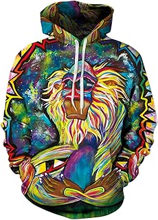 Sweat à capuche azuki unisexe imprimé numérique 3d couleur 1 m