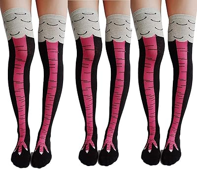 3 pièces pattes de poulet chaussettes de pied griffes de poulet de dessin