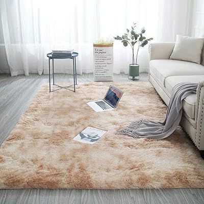 Tapis super doux tapis en peluche moelleux à poils longs fourrure antidérapant