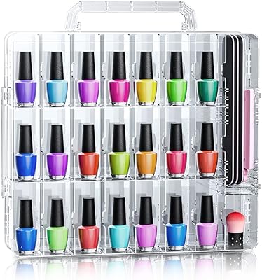 Organisateur de vernis à ongles beloving, support de vernis à ongles transparent pour 48 bouteilles, étui de rangement pour organisateur de vernis à ongles double face. Diaytar Sénégal : Votre guichet unique pour tous vos achats