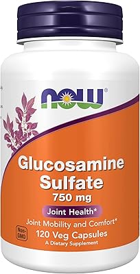Now suppléments, sulfate de glucosamine 750 mg, certifié ul, 120 gélules végétariennes