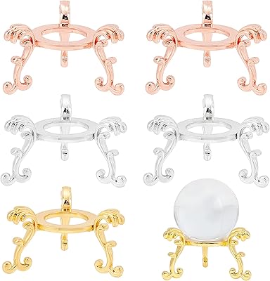 Un présentoir de boules de cristal fabriqué à la main, 6 pièces, 3