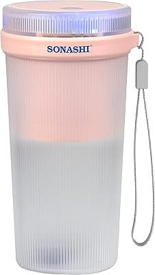 Sonashi sb-194 mélangeur portable rechargeable couleur pêche blanc] moteur 40 w 4 lames en acier. Révolutionnez votre façon d'acheter avec Diaytar