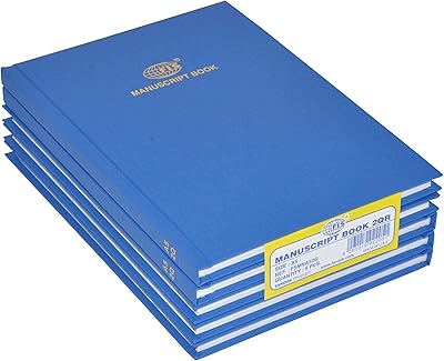Cahier manuscrit fis à simple ligne, 96 feuilles, 8 mm, 5 pièces, taille