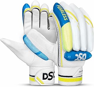 Gants de cricket en cuir à volants dsc condor pour garçons, batte