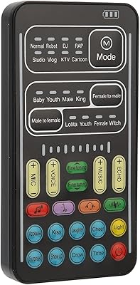Changeur de voix, 450 mah portable 8 changements de voix, lampe de poche