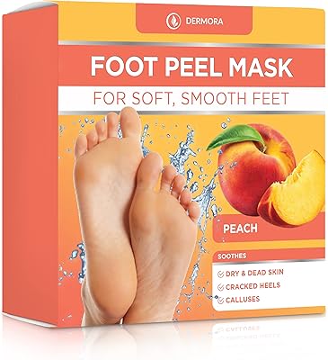 Masque exfoliant pour les pieds dermora - paquet de 2 masques exfoliants réguliers