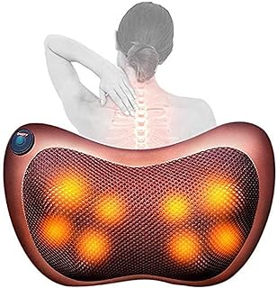 Oreiller de massage multifonctionnel shuway avec 8 têtes de massage, masseur électrique chauffant pour le cou, les épaules et le corps pour la maison, le bureau, la voiture, le lit. Diaytar : Des offres irrésistibles chaque jour