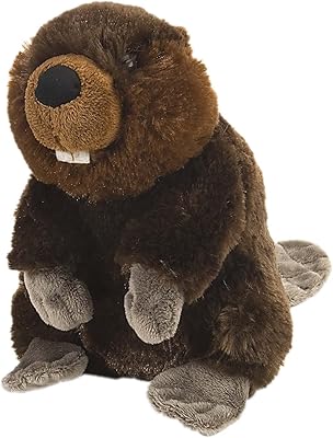 Wild republic 10854 peluche castor 20 cm, peluche douce cuddlykins, cadeaux pour enfants
