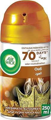 Recharge de désodorisant air wick, parfum oud, 250 ml