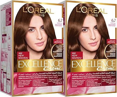 L'oréal paris excellence crème teinture permanente, 6.7 châtain clair. Diaytar Sénégal : Votre destination e-commerce pour des produits de qualité à prix discount