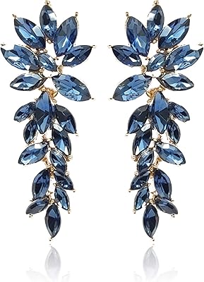 Boucles d'oreilles élégantes en cristal pour femmes et filles à la mode bollywood