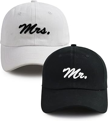 2 pièces m. mme baseball chapeaux pour hommes femmes nouveaux cadeaux de mariage