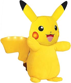 Jouet interactif en peluche pokémon pikachu livré avec des capteurs de mouvement