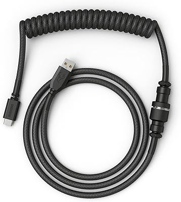 Câble de clavier usb type-c enroulé et tressé pour claviers de jeu mécaniques
