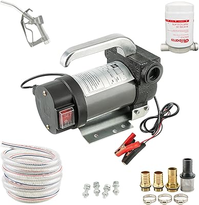 Pompe de transfert de carburant 12 v avec buse, tuyau et filtre, tuyau